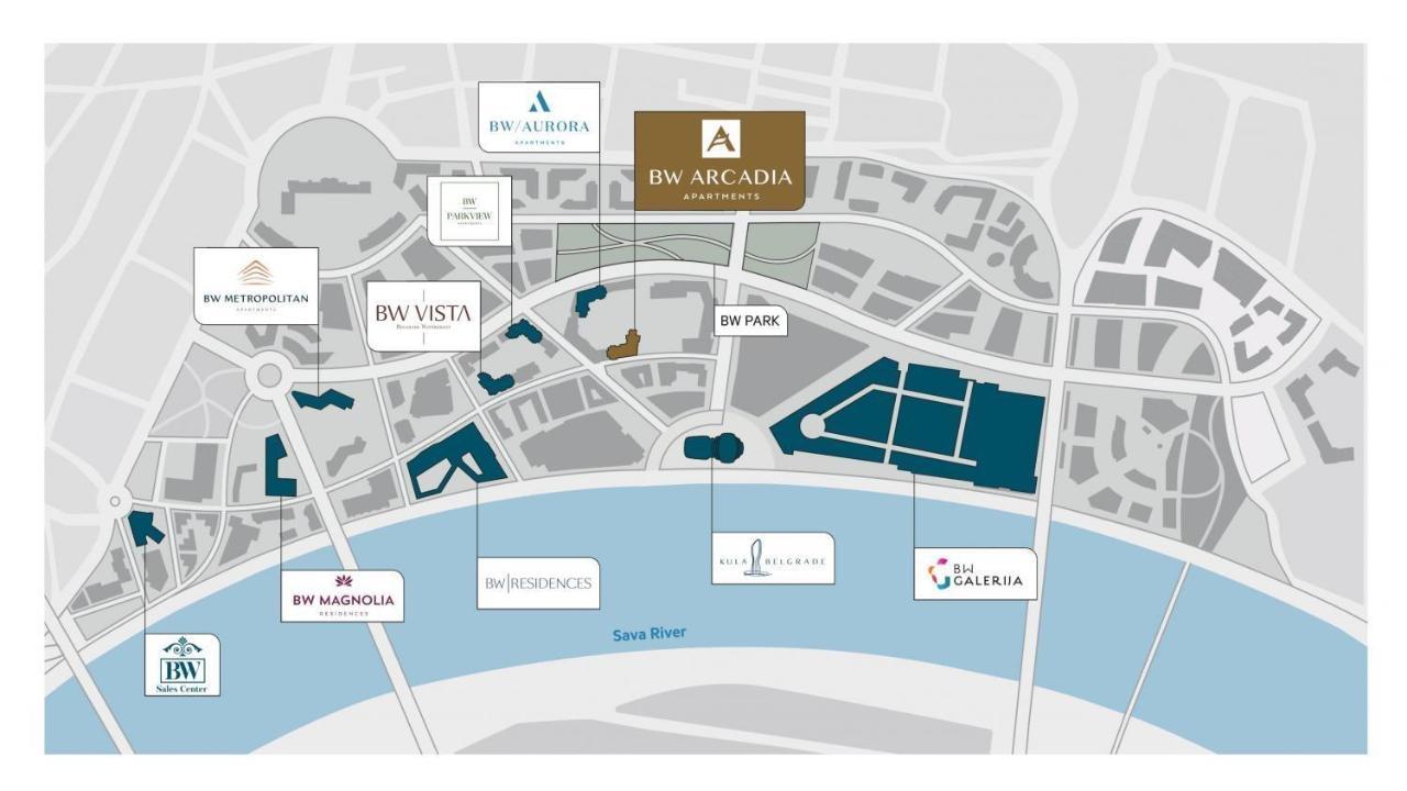 Arcadia 22 Belgrade Waterfront Apartman Kültér fotó